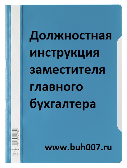 Должностная инструкция главного бухгалтера 2022 год образец